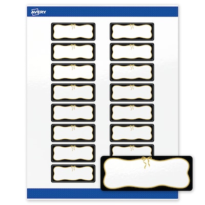 Avery Rectangle Laser/Inkjet Multipurpose Labels, 1 x 2-5/8, White, 160/Pack (19479370855)