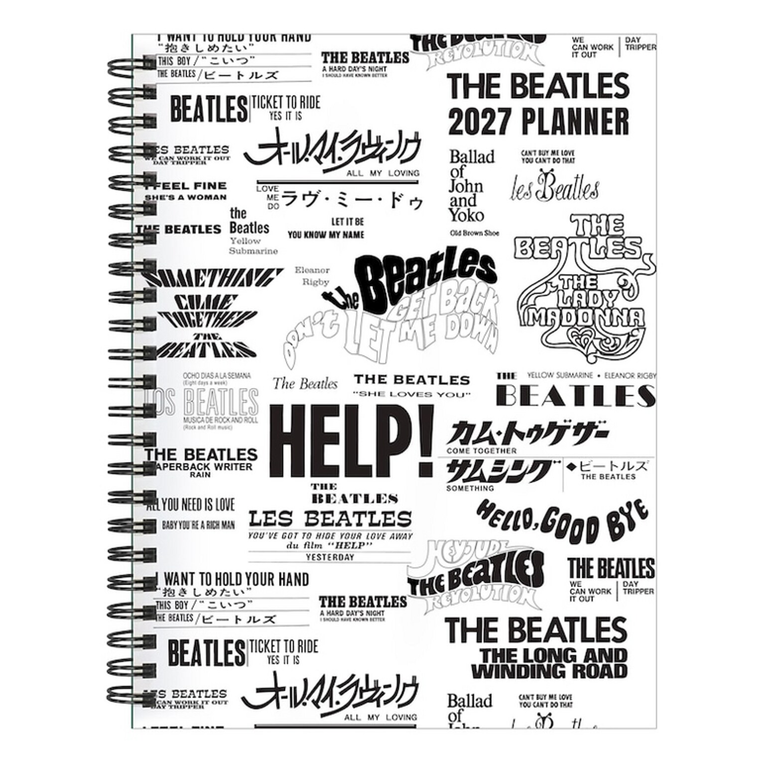 2027 TF Publishing Beatles 6.5 x 8  Weekly & Monthly Standard Planner, Paperboard Cover, Multicolored (27-9226)