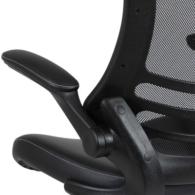 Flash Furniture Mesh Ergonomic Drafting Chair with Adjustable Foot Ring and Lumbar Support, Black (BLX5MDBKLEA)