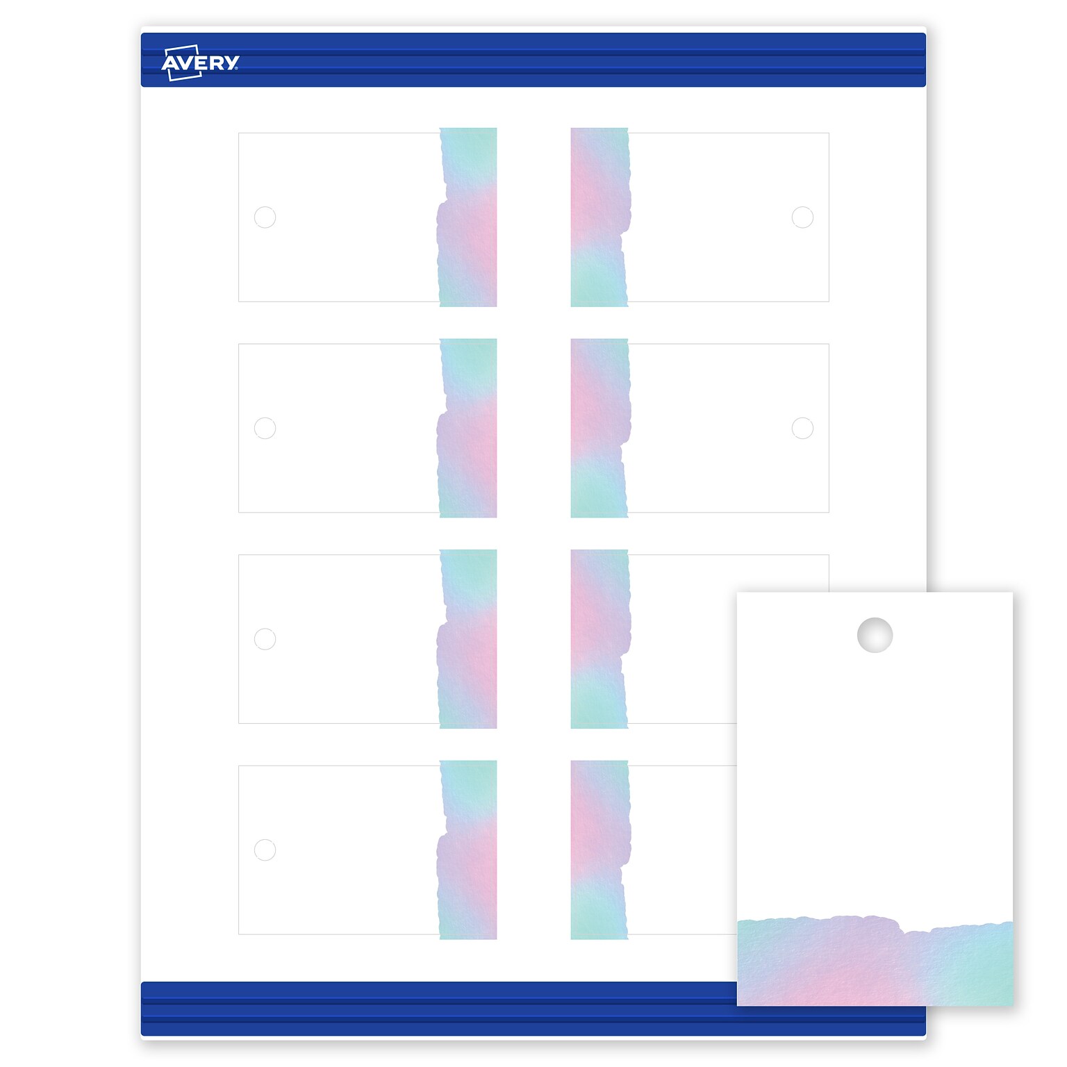 Avery  3 Blank Price & Merchandise Tags, White, 80/Carton (S00-F3X-PRMWT10)
