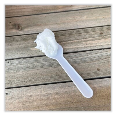 Boardwalk Heavyweight Polypropylene Cutlery, Tasting Spoon, White, 3,000/Carton (BWKTASTERSPOON)