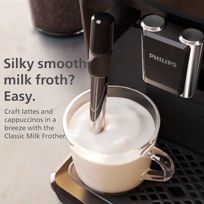 Philips 1200 Automatic Espresso Machine, Black (EP122004)