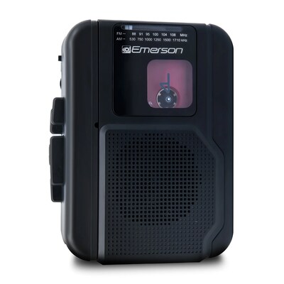 Emerson Bluetooth Portable Cassette Player & Recorder, Black (EPC-1001)