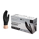Ammex Professional Series Powder Free Nitrile Exam Gloves, Latex Free, Large, 100/Box (ABNPF46100)