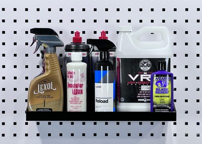 Triton Products LocHook 18 W x 6.5 D Black Steel Pegboard Shelf (56186-BLK)