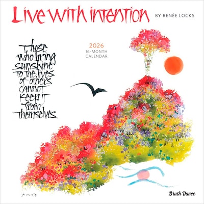 2026 Brush Dance Live with Intention 12 x 12 Monthly Wall Calendar (9798330707225)