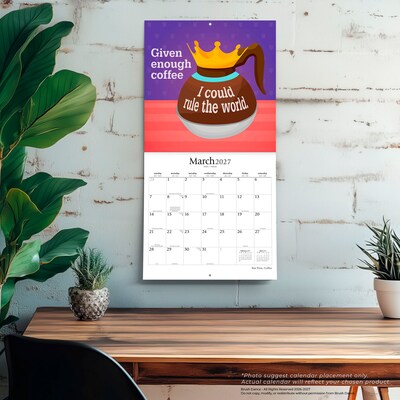 2027 BrownTrout But First Coffee 12" x 12" Monthly Wall Calendar (9798330713950)