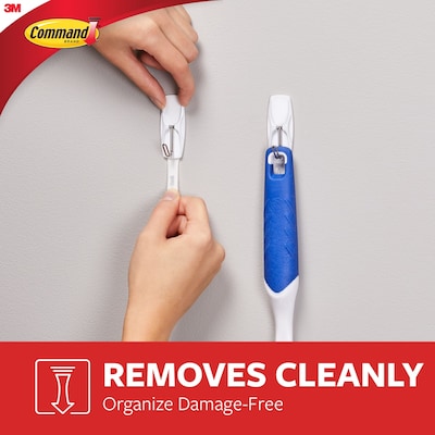 Command Damage Free Medium Hook, 2 lb, White, 7/Pack (17065-VPES)