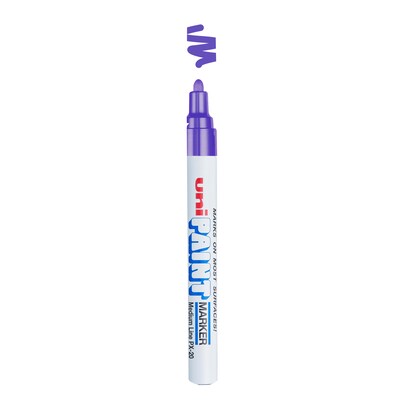Uni Paint Medium Bullet Tip Marker, Violet, 12/Pack (63606DZ)