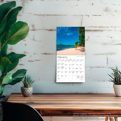 2026 BrownTrout Tropical Islands 7" x 7" Monthly Wall Calendar (9798330705986)