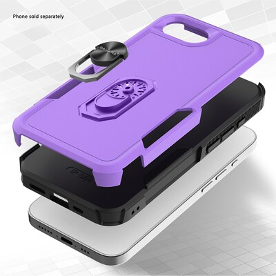 SaharaCase Raider Series Phone Case for iPhone 16e, Shock Absorbing, Purple (CP00819)