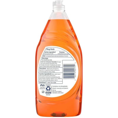 Dawn Ultra Antibacterial Liquid Hand Soap, Orange, 38 oz., 8/Carton (PGC01659CT)
