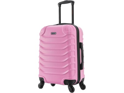 InUSA Endurance 20 Hardside Carry-On Suitcase, 4-Wheeled Spinner, TSA Checkpoint Friendly, Pink (IU