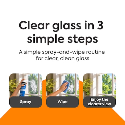 Coastwide Professional Foaming Glass Cleaner, Fresh & Clean Scent, 19 Oz., 6/Carton