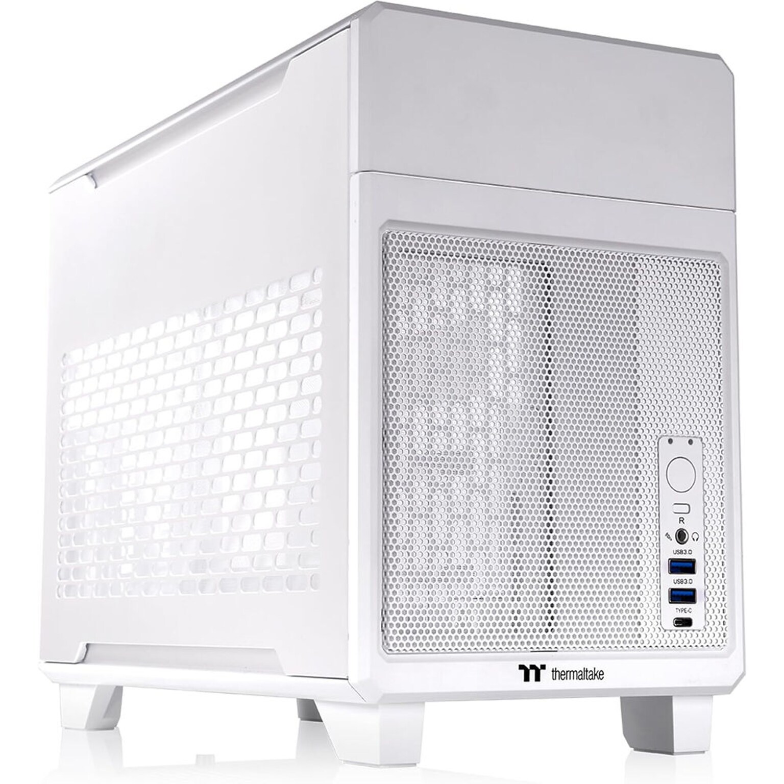 Thermaltake TR100 Mini ITX Mini-Tower Chassis Computer Case, Snow (CA-11A-00S6NN-00)