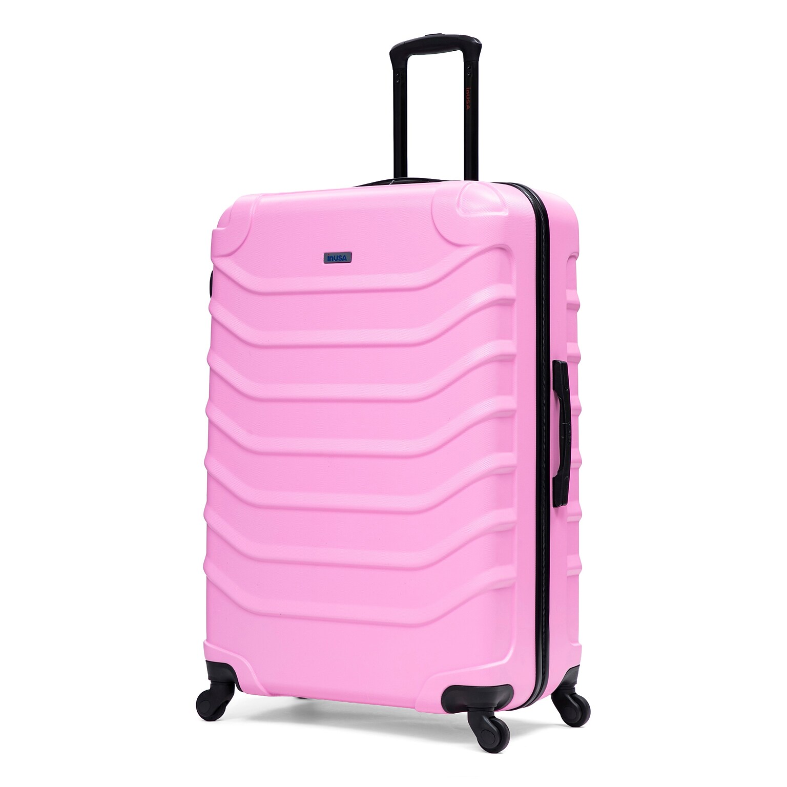 InUSA Endurance 33.27 Hardside Suitcase, 4-Wheeled Spinner, TSA Checkpoint Friendly, Pink (IUEND00XL-PNK)