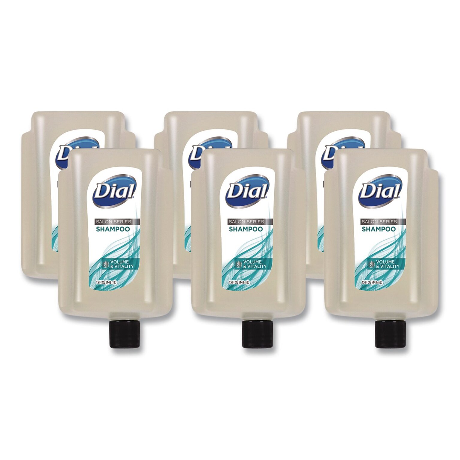 Dial Salon Series Shampoo for Versa Dispenser, Floral Scent, 15 oz., 6/Carton (DIA98963)