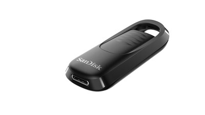 SanDisk Ultra Slider 256GB USB 3.2 Type-C Flash Drive, Black (SDCZ480-256G-A46)