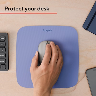 Staples TECH Non-Skid Mouse Pad, Lavender, 2/Pack (ST61815)