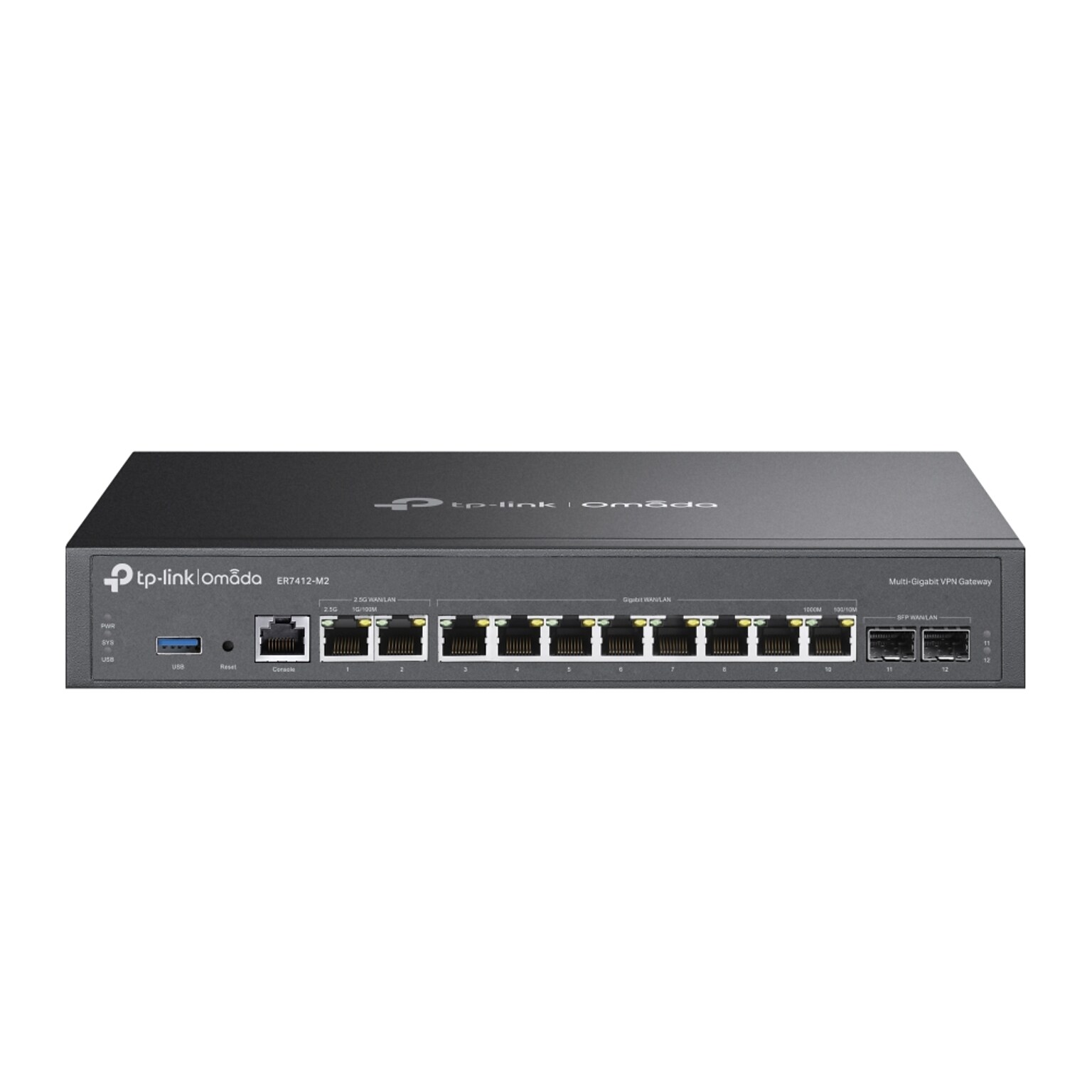 TP-LINK Omada 2500 Multi-Gigabit Router, Black (ER7412-M2)