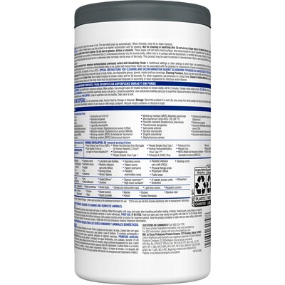 Clorox Healthcare VersaSure Cleaner Disinfectant Wipes, 150 Wipes/Container (31758)