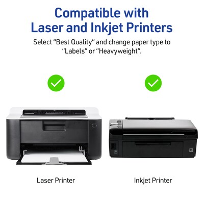 Avery Laser/Inkjet Multipurpose Rectangle Labels, 2" x 4", Bright Blue, 800 Labels/Box (94207)