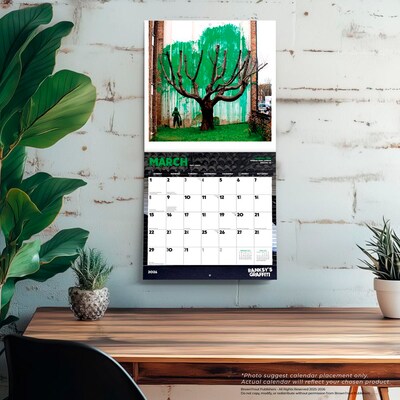 2026 BrownTrout Banksy's Graffiti 12" x 12" Monthly Wall Calendar (9798330701681)