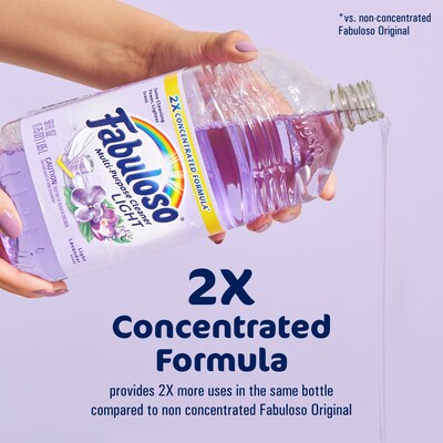 Fabuloso Multi-Purpose Cleaner, 2X Concentrated Formula, Light Lavender Scent, 56 fl. oz. (61045945)
