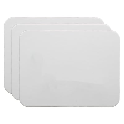 Flipside Products Double Sided Magnetic Melamine Dry Erase Board, 9 x 12, 3/Pack (FLP100773)