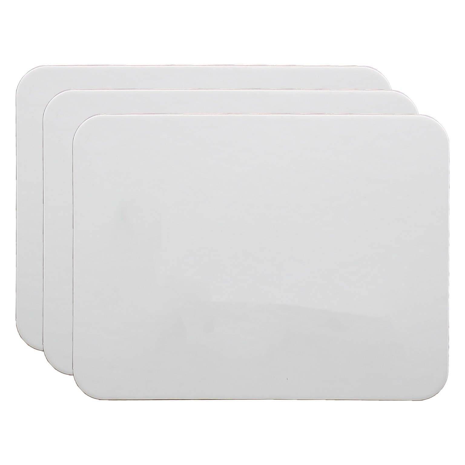 Flipside Products Double Sided Magnetic Melamine Dry Erase Board, 9 x 12, 3/Pack (FLP100773)
