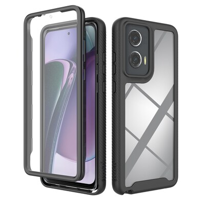 SaharaCase Raider Series Rugged Case for Motorola G Stylus 5G, Shock Absorbing, Black (CP00577)