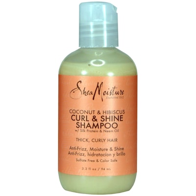 Shea Moisture Coconut & Hibsicus Shampoo, 3.2 oz Bottle, 6 Bottles/Bag, 12 Bags/Carton