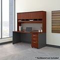 Bush Business Furniture Westfield 72W Office Desk with Hutch and Mobile File Cabinet, Hansen Cherry