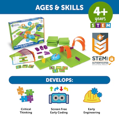 Learning Resources Learning Essentials STEM Robot Mouse Coding Activity Set (LER2831)