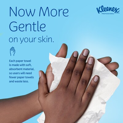 Kleenex Multifold Paper Towels, 1-ply, White, 150 Sheets/Pack, 16 Packs/Carton (01890)