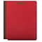 Quill Brand® End-Tab Partition Folders, 2 Partitions, 6 Fasteners, Ruby Red, Letter, 15/Box (748030)