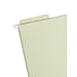 Smead FasTab Reinforced Box Bottom Hanging File Folder, 2" Expansion, 3-Tab Tab, Letter Size, Moss, 20/Box (64201)