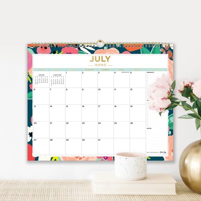 2025-2026 Day Designer for Blue Sky Secret Garden 15" x 12" Academic Monthly Wall Calendar (156065-A26)
