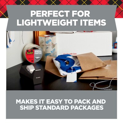 Scotch® Lightweight Shipping Packing Tape, 1.88" x 54.6 yds., Clear, 6 Rolls (3350-6)