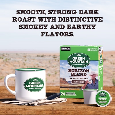 Green Mountain Coffee Roasters Horizon Blend Hot & Iced Coffee Keurig® K-Cup® Pods, Dark Roast, 24 Pods/Box (5000379575)