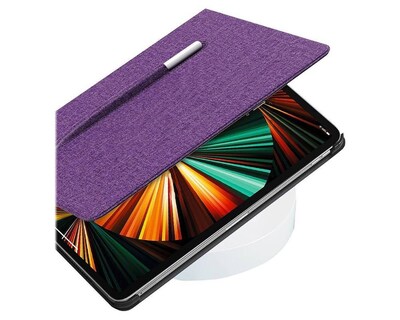 SaharaCase Multi-Angle Folio Case for Apple iPad Pro 12.9" (4th, 5th, and 6th Gen 2020-2022), Purple (TB00029)
