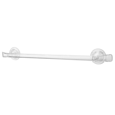Better Houseware Plastic Suction-Cup Towel Bar, Clear (BTH2481)