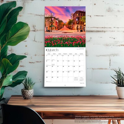 2026 BrownTrout Badger State Wisconsin Places 12" x 12" Monthly Wall Calendar (9798330706372)
