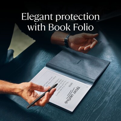 reMarkable 2 10.3" Paper Tablet with Marker Plus and Premium Leather Book Folio, Silver (RM115M)