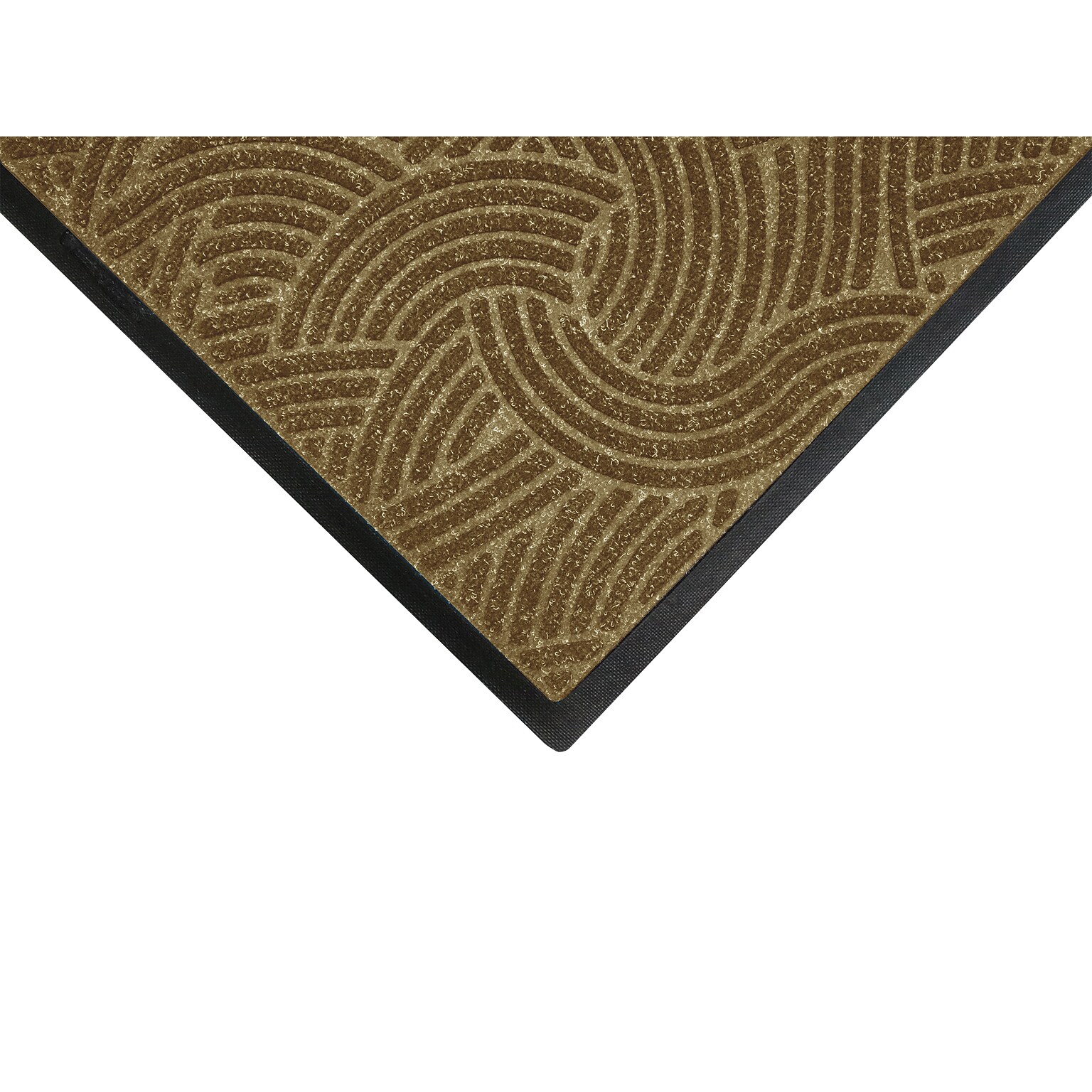 M + A Matting WaterHog Plus Commercial Wiper/Scraper Entrance Floor Mat, 4 x 6, Khaki (1857646090)