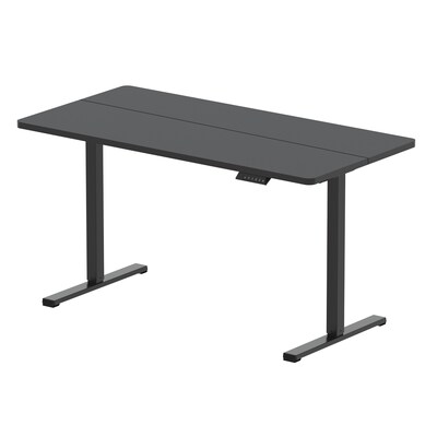 FlexiSpot ET155E 55W Electric Rectangular Adjustable Standing Desk, Black
