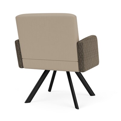 Lesro Willow Vinyl Lounge Chair, Patriot Plus Concrete/Adler Peppercorn (WL1101.SBK-02PPCN.03PPCN.04ADPN)