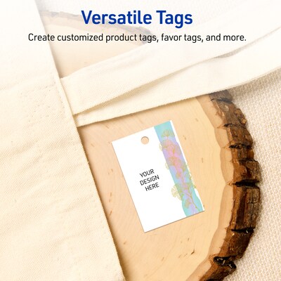 Avery  3" Blank Price & Merchandise Tags, White, 80/Carton (S00-EVK-PRMWT10)