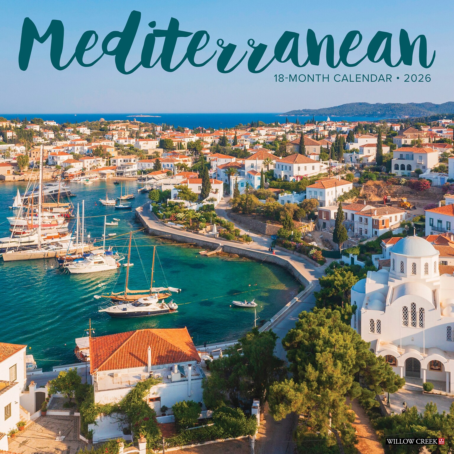 2026 Willow Creek Mediterranean 12 x 12 Monthly Wall Calendar (51894X)