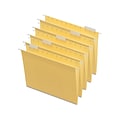 Quill Brand® Hanging File Folders, 1/5-Cut, Letter Size, Yellow, 25/Box (7387QYW)